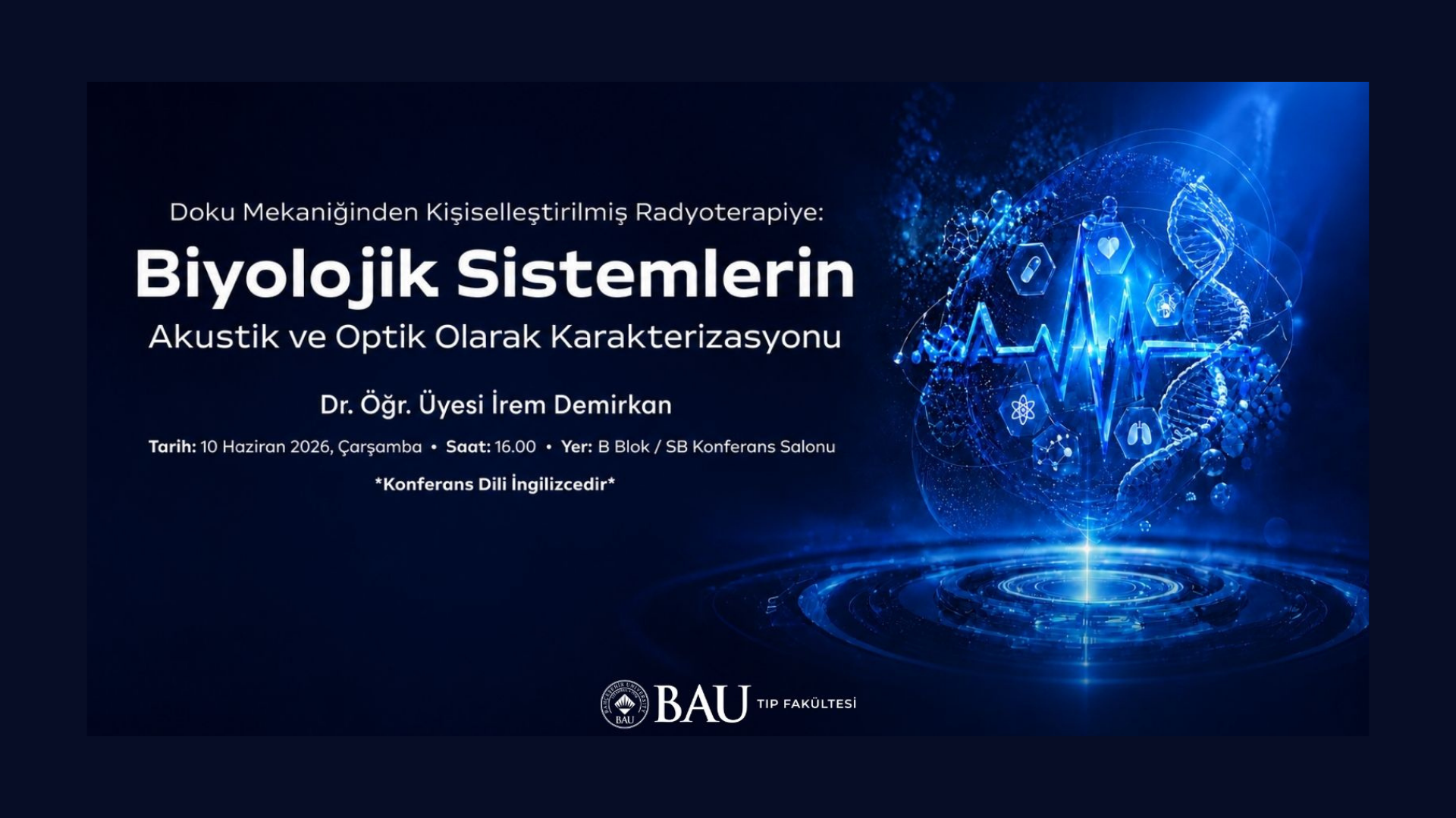Doku Mekaniğinden Kişiselleştirilmiş Radyoterapiye: Biyolojik Sistemlerin Akustik ve Optik Olarak Karakterizasyonu